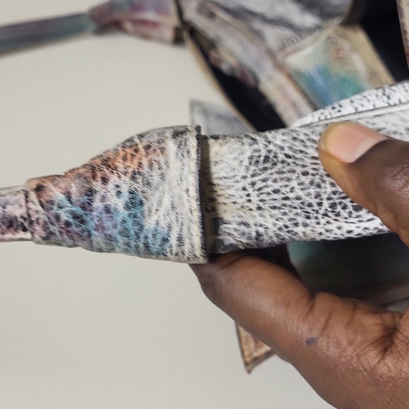 ♡♤Hostpick ♡♤Vintage SMDC Hand painted genuine Leather  CROSSBODY BAG - Picture 5 of 13